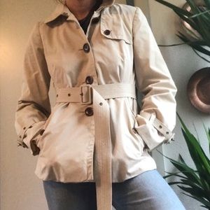 J Crew Belted Khaki Trenchcoat